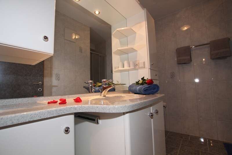 Appartement mit Badezimmer bei der Seaper Ranch