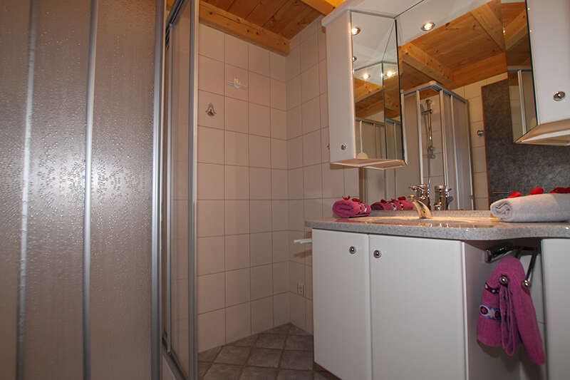 Appartement mit Badezimmer und Dusche bei der Seaper Ranch in Steinach am Brenner